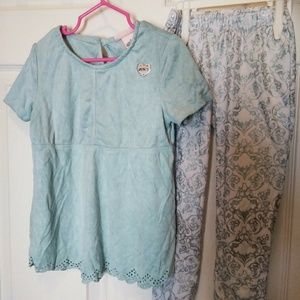 Juicy Couture suede top outfit